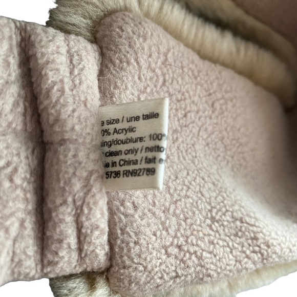 F.L.A.G. Accessories Camel Faux Fur Ear Warmer Elastic Stretch Band Teddy - Picture 4 of 5